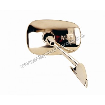 RETROVISEUR Côté passager - Commande manuelle - Glace bombée - Tête inox 90x140mm