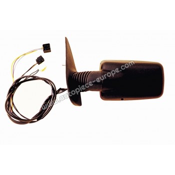 RETROVISEUR Coté conducteur - Commande électrique - Dégivrant - Glace plate - Sonde de température - Coiffe noire