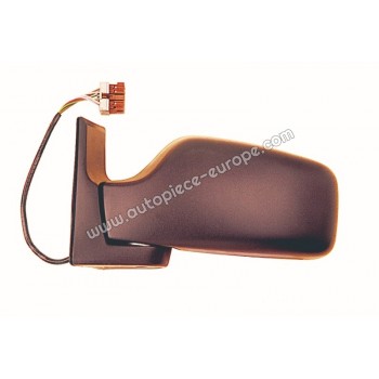 RETROVISEUR Coté conducteur - Commande électrique - Dégivrant - Glace plate bleutée - Coiffe noire