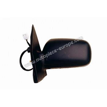 RETROVISEUR Coté conducteur - Commande électrique - Glace bombée - Coiffe noire
