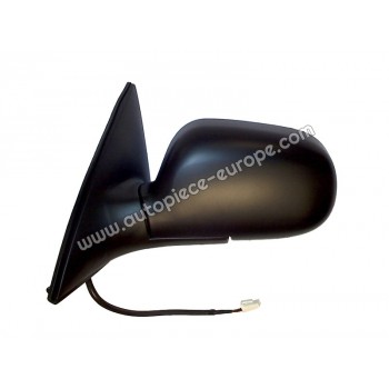 RETROVISEUR Coté conducteur - Commande électrique - Glace bombée - Coiffe noire