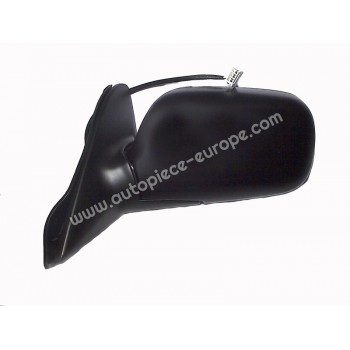 RETROVISEUR Coté conducteur - Commande électrique - Glace bombée - Coiffe noire - connecteur rectangulaire