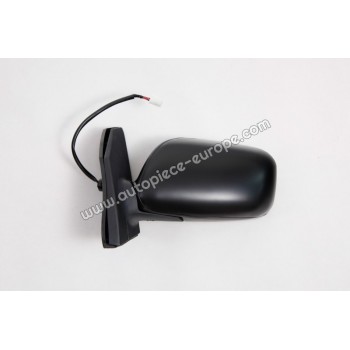 RETROVISEUR Coté conducteur - Commande électrique - Dégivrant - Glace bombée - Coiffe noire - Connecteur rond