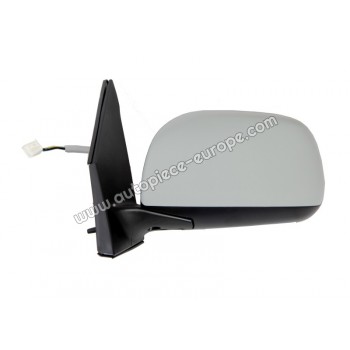 RETROVISEUR Coté conducteur - Commande électrique - Dégivrant - Glace bombée - Coiffe prépeinte - Rabattable électriquement