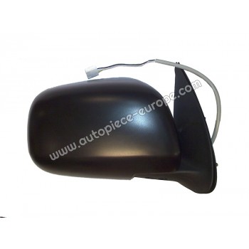 RETROVISEUR Coté passager - Commande électrique - Glace bombée - Coiffe noire