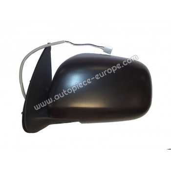 RETROVISEUR Coté conducteur - Commande électrique - Glace bombée - Coiffe noire