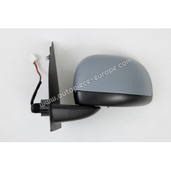 RETROVISEUR Coté conducteur - Commande électrique - Glace bombée - Sonde de température - Coiffe prépeinte