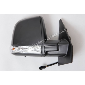 RETROVISEUR Coté passager - Commande électrique - Dégivrant - Glace bombée - Sonde de température - Clignotant - Coiffe noire
