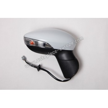 RETROVISEUR Coté passager - Commande électrique - Dégivrant - Glace asphérique - Clignotant - Coiffe prépeinte - Rabat élect