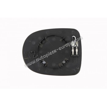 MIROIR ET PORTE MIROIR Coté passager - Dégivrant - Glace bombée