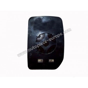 MIROIR ET PORTE MIROIR Coté passager - Dégivrant - Glace bombée - Supérieure