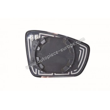 MIROIR ET PORTE MIROIR - Coté conducteur - Dégivrant - Glace asphérique