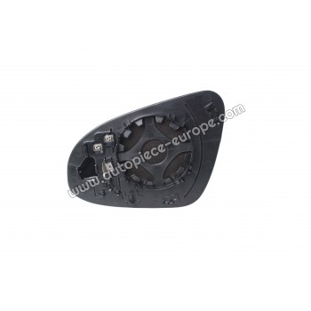 MIROIR ET PORTE MIROIR Coté passager - Dégivrant - Glace bombée - Fixation ronde 