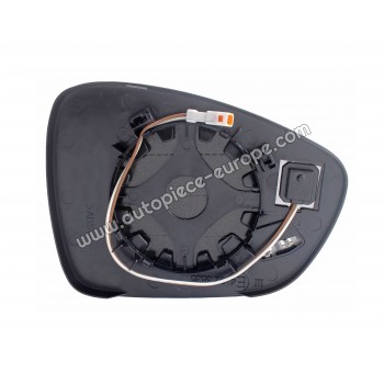 MIROIR ET PORTE MIROIR Coté conducteur - Dégivrant - Glace bombée - Assistance angle mort