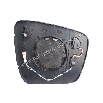 MIROIR ET PORTE MIROIR Coté conducteur - Dégivrant - Glace bombée - Assistance angle mort