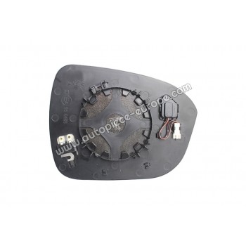 MIROIR ET PORTE MIROIR - Coté conducteur - Dégivrant - Glace bombée - Assistance angle mort