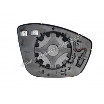 MIROIR ET PORTE MIROIR Coté conducteur - Dégivrant - Glace bombée - Assistance angle mort