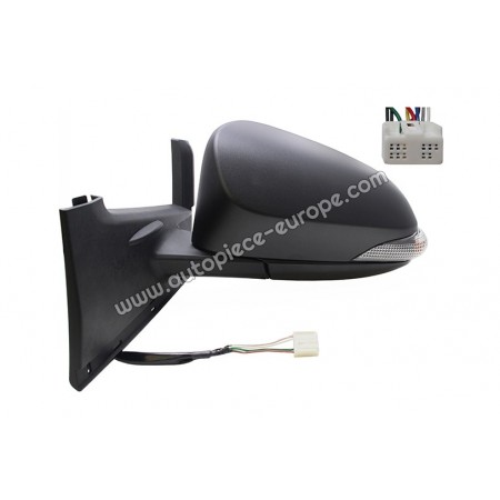 Couvercle Rétroviseur Gauche Rouge Pour Toyota Yaris 2012-2019 - Coque Boîtier Rétroviseur Extérieur Aile Porte