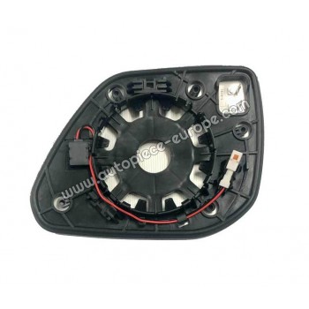 MIROIR ET PORTE MIROIR Coté passager - Dégivrant - Glace bombée - Assistance angle mort