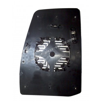 MIROIR ET PORTE MIROIR Coté passager - Dégivrant - Glace bombée - Supérieure
