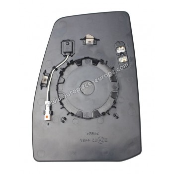 MIROIR ET PORTE MIROIR Coté passager - Dégivrant - Glace bombée - Supérieure - Assistance angle mort