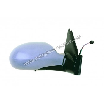 RETROVISEUR Coté passager - Commande électrique - Dégivrant - Glace bombée bleue - Sonde de température - Coiffe prépeinte