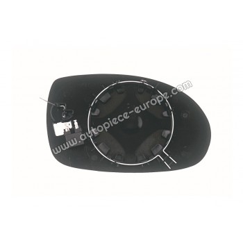 MIROIR ET PORTE MIROIR Coté conducteur - Dégivrant - Glace asphérique bleutée