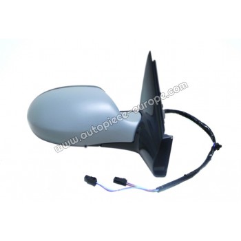 RETROVISEUR Coté passager - électrique - Dégivrant - Glace bombée bleutée - Sonde - Coiffe prépeinte - Rabattable électriquement