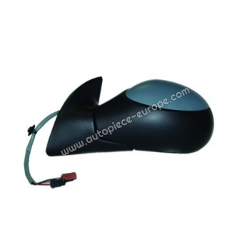 RETROVISEUR Coté conducteur - Commande électrique - Dégivrant - Glace bombée - Coiffe prépeinte