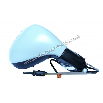 RETROVISEUR Coté passager - Commande à câble - Glace bombée - Sonde de température - Clignotant - Coiffe prépeinte