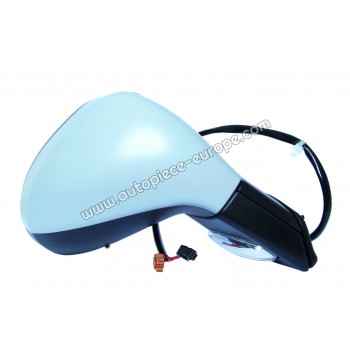 RETROVISEUR Coté passager - électrique - Dégivrant - Glace bombée - Sonde de température - Clignotant - Coiffe prépeinte