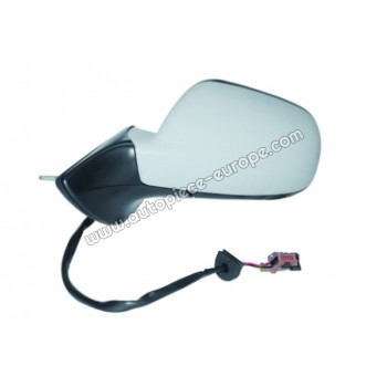 RETROVISEUR Coté conducteur - Commande électrique - Dégivrant - Glace bombée bleutée - Coiffe prépeinte