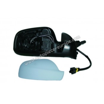 RETROVISEUR Coté passager - Commande à câble - Glace bombée - Sonde de température - Coiffe prépeinte