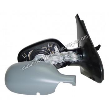 RETROVISEUR Coté passager - Commande à câble - Glace bombée - Coiffe prépeinte