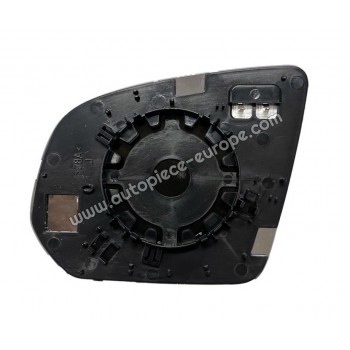 MIROIR ET PORTE MIROIR Coté passager - Dégivrant - Glace asphérique