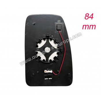 MIROIR ET PORTE MIROIR Coté conducteur - Dégivrant - Glace bombée - Supérieure - Assistance angle mort - Diam fixation 84 mm