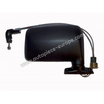 RETROVISEUR Coté passager - Commande à câble - Glace bombée - Coiffe noire