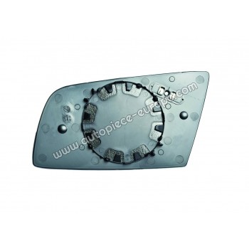 MIROIR ET PORTE MIROIR Coté passager - Dégivrant - Glace asphérique bleutée