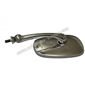 RETROVISEUR Coté conducteur - Commande manuelle - Glace plate - Tête inox 90x140 mm