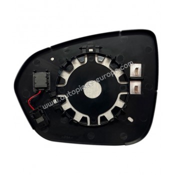 MIROIR ET PORTE MIROIR Coté passager - Dégivrant - Glace bombée - Assistance angle mort