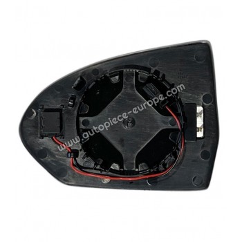 MIROIR ET PORTE MIROIR Coté passager - Dégivrant - Glace bombée - Assistance angle mort
