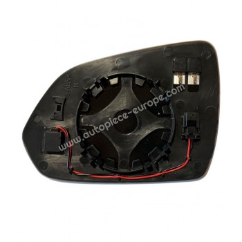 MIROIR ET PORTE MIROIR Coté passager - Dégivrant - Glace bombée - Assistance angle mort