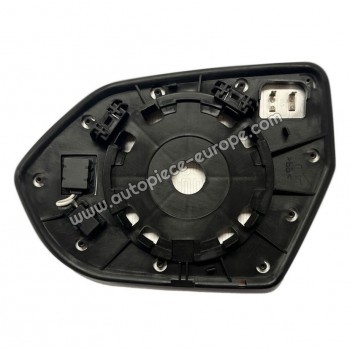 MIROIR ET PORTE MIROIR Coté passager - Dégivrant - Glace bombée - Assistance angle mort