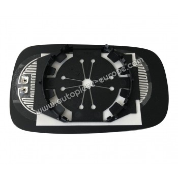 MIROIR ET PORTE MIROIR Coté passager - Dégivrant - Glace bombée bleutée