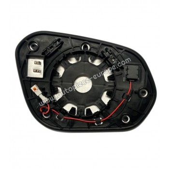 MIROIR ET PORTE MIROIR Coté conducteur - Dégivrant - Glace bombée - Assistance angle mort