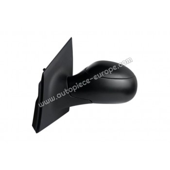 RETROVISEUR Coté conducteur - Commande à câble - Glace bombée - Coiffe noire
