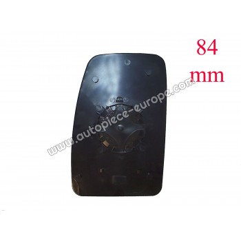 MIROIR ET PORTE MIROIR Coté passager - Glace bombée - Supérieure - Diam fixation 84 mm
