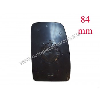 MIROIR ET PORTE MIROIR Coté conducteur - Dégivrant - Glace bombée - Supérieure - Diam fixation 84 mm